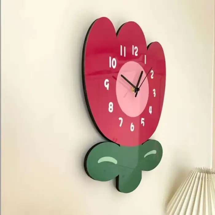 Horloge murale suspendue à Quartz silencieuse