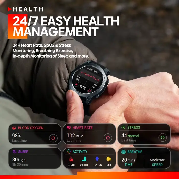 Zeblaze-Montre intelligente Stratos 3 Premium