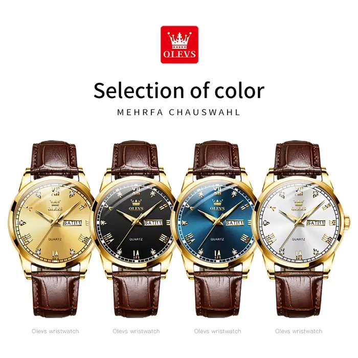 Montre à quartz OLEVS 6896 pour homme