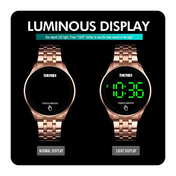 Montre-bracelet électronique étanche pour homme