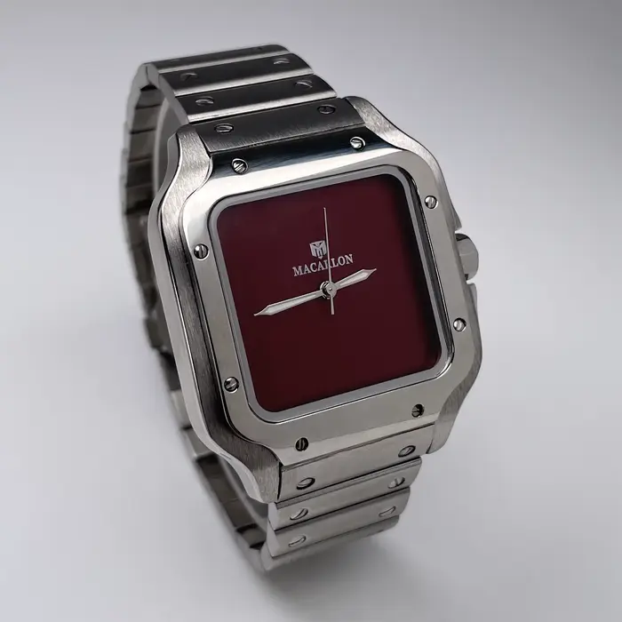 Montre mécanique pour homme MACARLON 38 mm avec mouvement chinois NH35