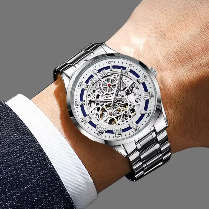 Montre mécanique entièrement automatique pour hommes