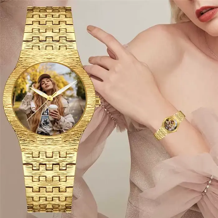 Montre photo personnalisable DIY : Montre à quartz élégante