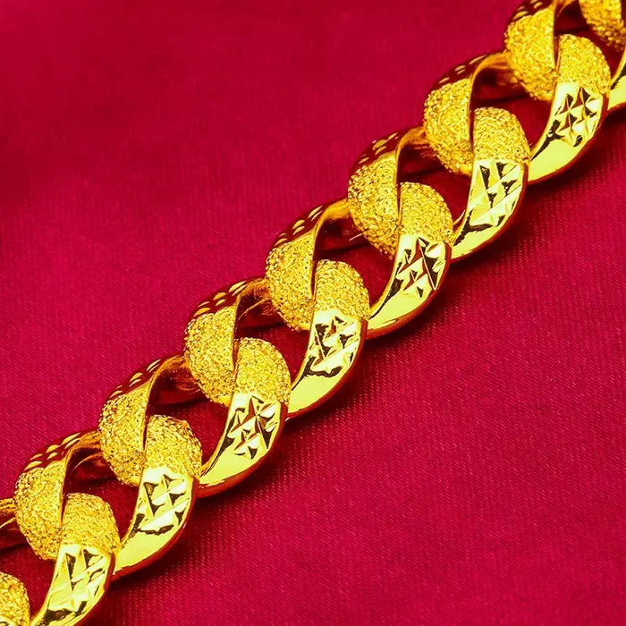 Bracelet de luxe en or véritable 9999