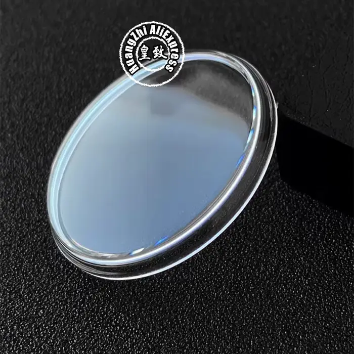 Couvercle plat en verre trempé 34mm pour montre Bullhead 6138-0011 avec grand chanfrein et protection anti-rayures pour hommes élégants