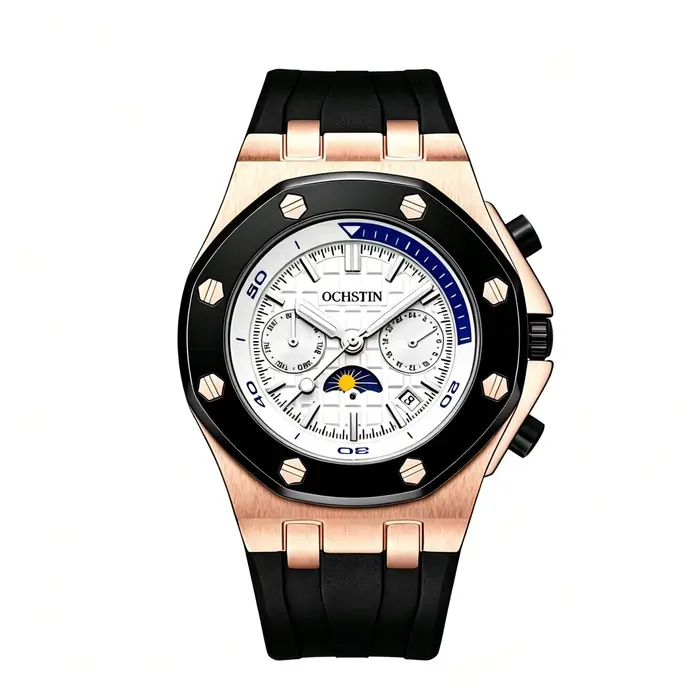 Montres automatiques pour hommes OCHSTIN, design de luxe, lunette octogonale, mécanique, date, jour,