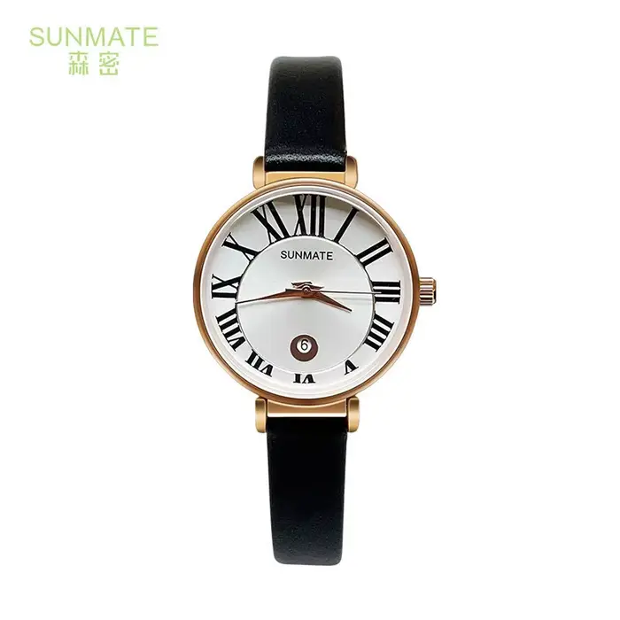 SUNMATE Montre pour femme étanche luxueuse et élégante, avec un mouvement importé et livré avec une