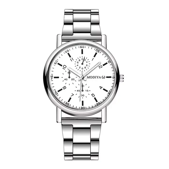 Montre décontractée yolako en alliage avec mouvement à quartz pour hommes, bracelet fermoir pliant, design fashion, résistance à l'eau limitée, pour diverses occasions et styles