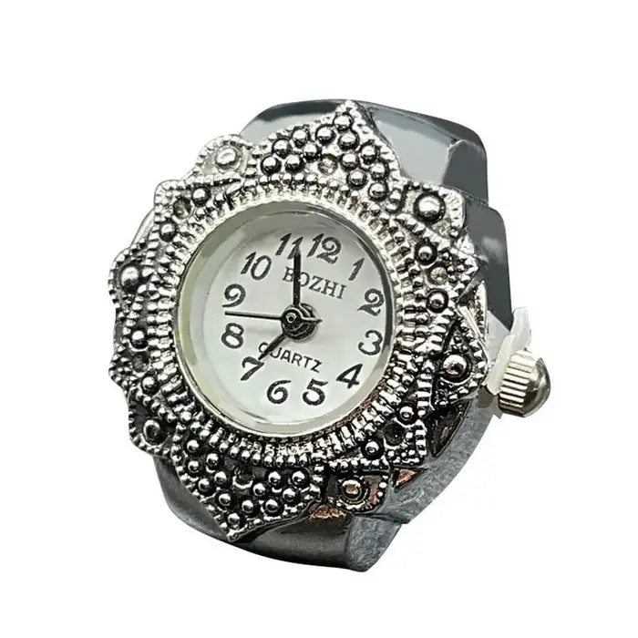 Montre bague unique vintage et rétro pour homme et femme, design classique, bijou de couple, horlogerie, cadeau pour diverses occasions