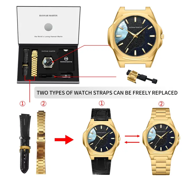 Montre à quartz de haute qualité HANNAH MARTIN