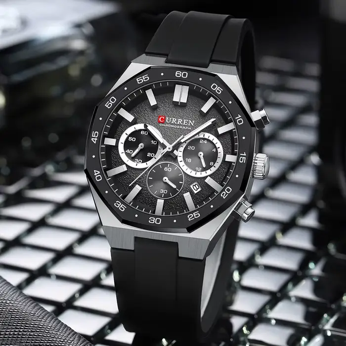 CURREN Sport hommes montres haut de gamme de luxe Auto Date montre