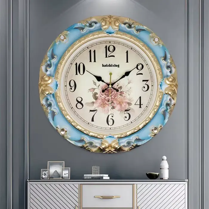 Horloge murale silencieuse pour salon