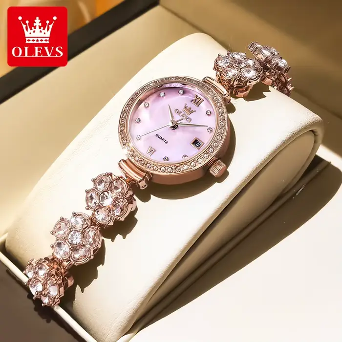 OLEVS montres nouveau 5638 femme montres de luxe montre à Quartz diamant chaîne dames montre automat