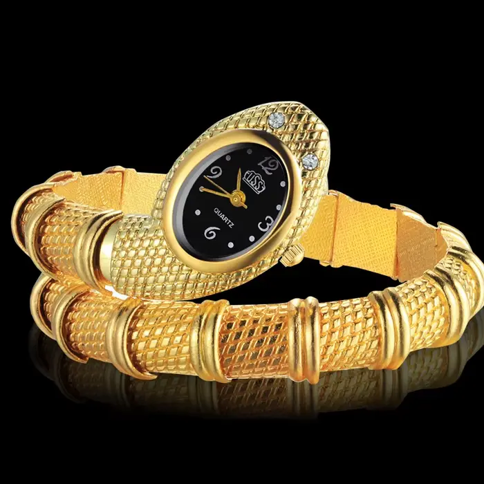 Montre serpent femme luxe or montres pour femmes Bracelet à Quartz mode dames