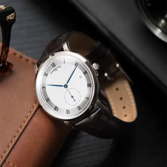 Carnaval-Montre-bracelet mécanique automatique étanche pour homme