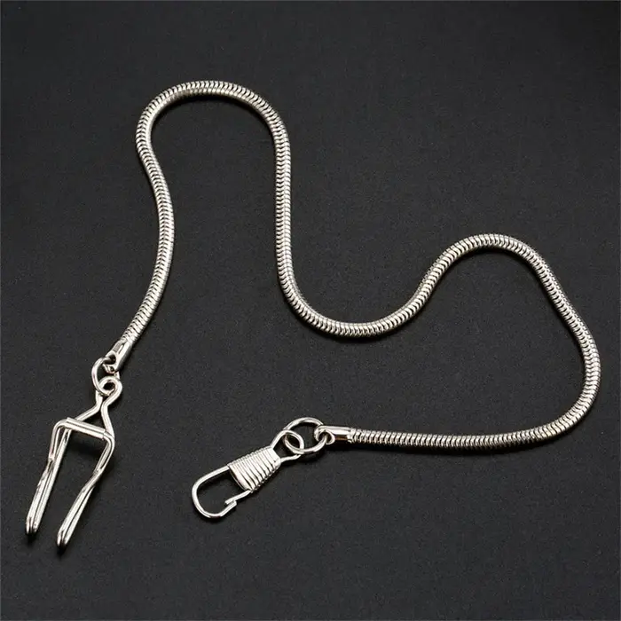 1 pièces Vintage argent noir bronze or alliage montre de poche chaînes pour mécanique Quartz hommes femmes