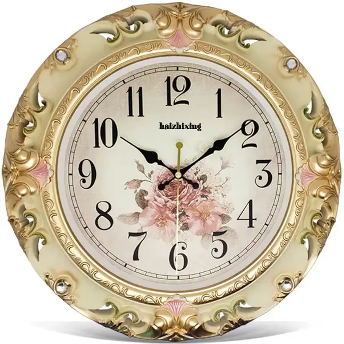 Horloge murale silencieuse pour salon, horloge créative pour la maison, montre murale moderne europé