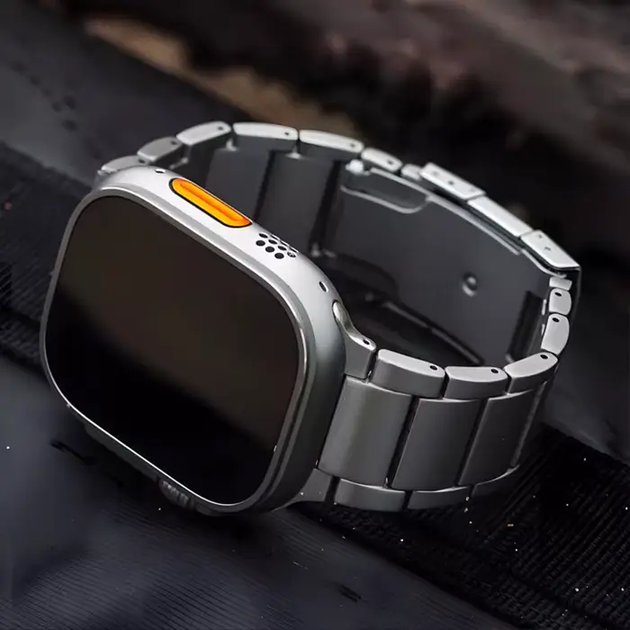 Bracelet de luxe en alliage de titane pour Apple Watch Ultra 2 10 9 8 7 6 5