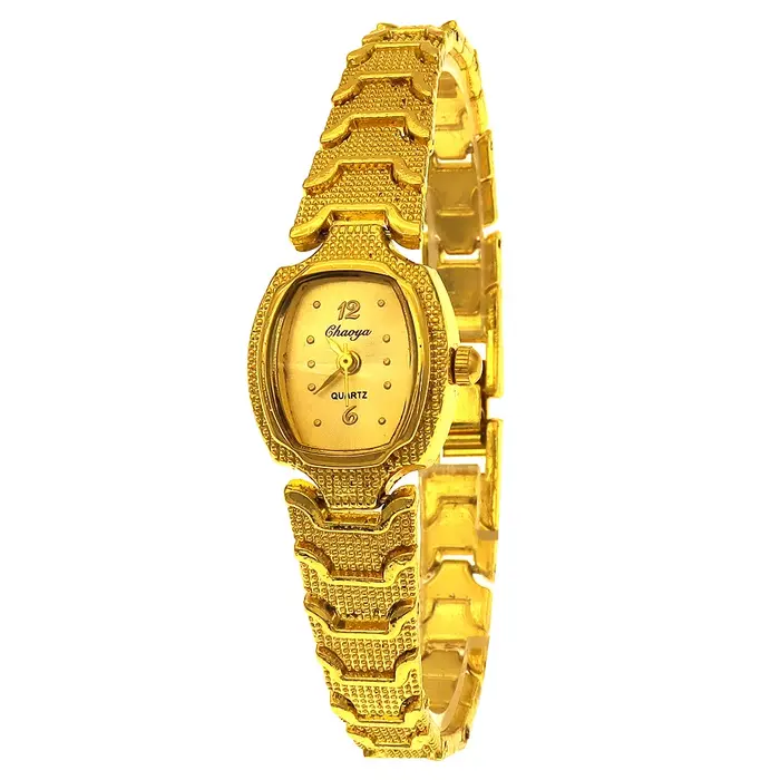 Petites montres à quartz pour femmes et filles, montre-bracelet argentée et dorée, élégante et luxue