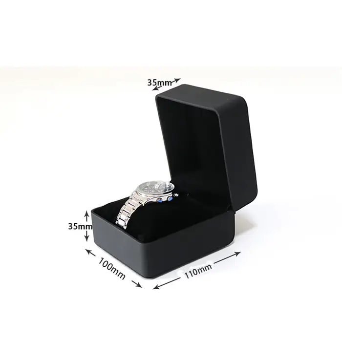 Boîte à montres en cuir PU élégante pour hommes rangement et protection des montres occasions spéciales cadeau de luxe