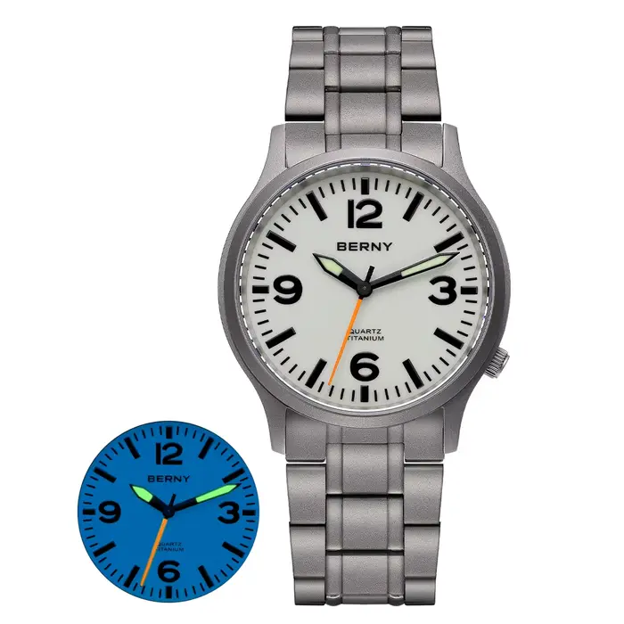 Montres BERNY en titane pour hommes