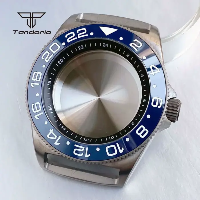 Boîtier de montre de plongée en titane 42mm GMT NH34