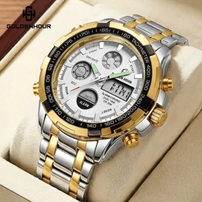 Montres-bracelets de sport pour hommes GOLDEN HOUR