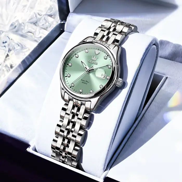 Montres à cadran violet diamant pour femmes, horloge de mode en acier inoxydable, Quartz, étanche, D