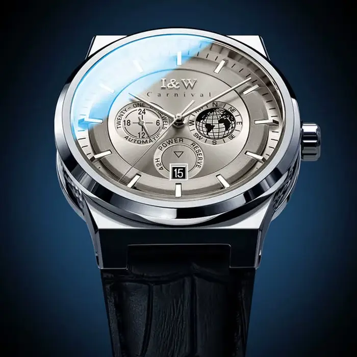 IW – montre en cuir pour hommes