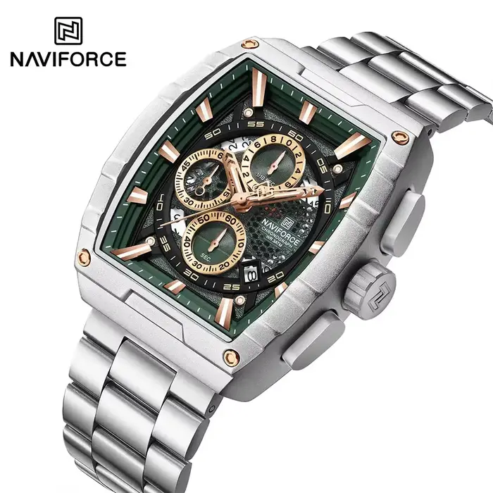 Montre-bracelet à quartz Tonneau pour homme