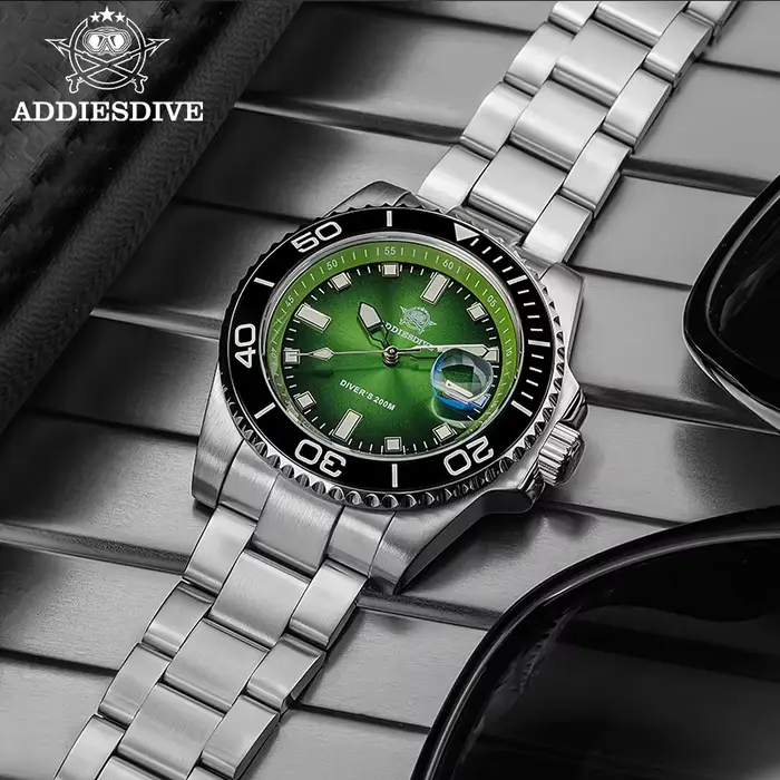 ADDIESDIVE nouvelle montre de plongée AD2089 pour hommes 41mm lunette en céramique BGW9 lumineux 200m étanche mode