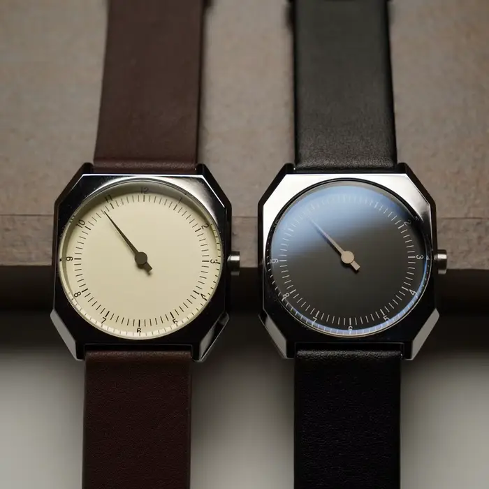 Montre à quartz style vendange avec bracelet en cuir bronze café rose pour hommes occasions spéciales