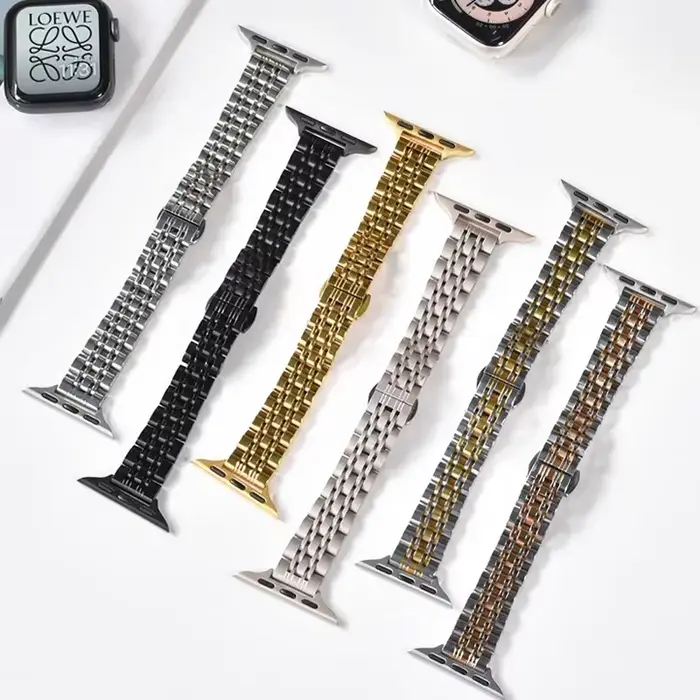 Bracelet de montre mince en acier inoxydable