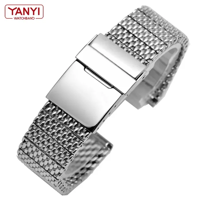 Bracelet de montre en acier inoxydable 316L pour hommes