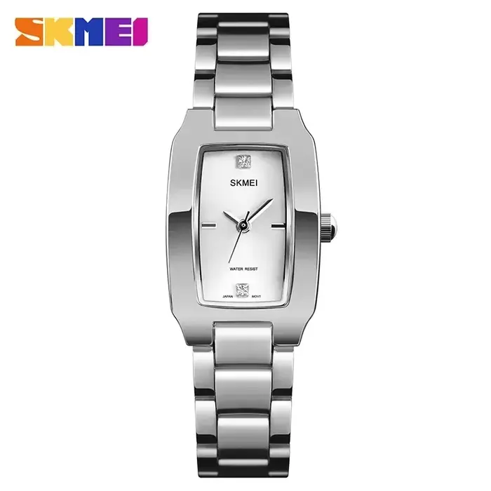 SKMEI 1400 montres de luxe dames en acier inoxydable montre à Quartz étanche pour femmes fille sport