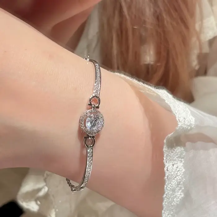 Grand Bracelet chaîne en Zircon pour femmes