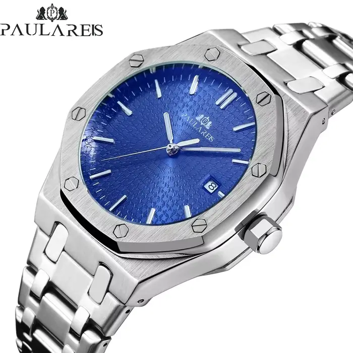 Montre Paulareis P Automatique Randonnée Bracelet Acier Inoxydable Style Sport Occasions Spéciales Hommes
