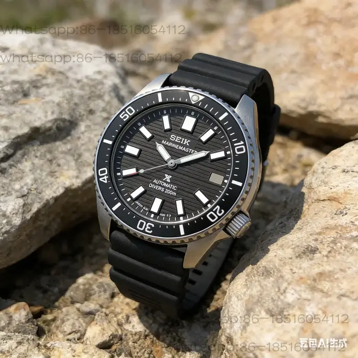 Montre de plongée Marine Master 200m avec cadran modifié compatible avec le mouvement NH35 et le boîtier NH35/36