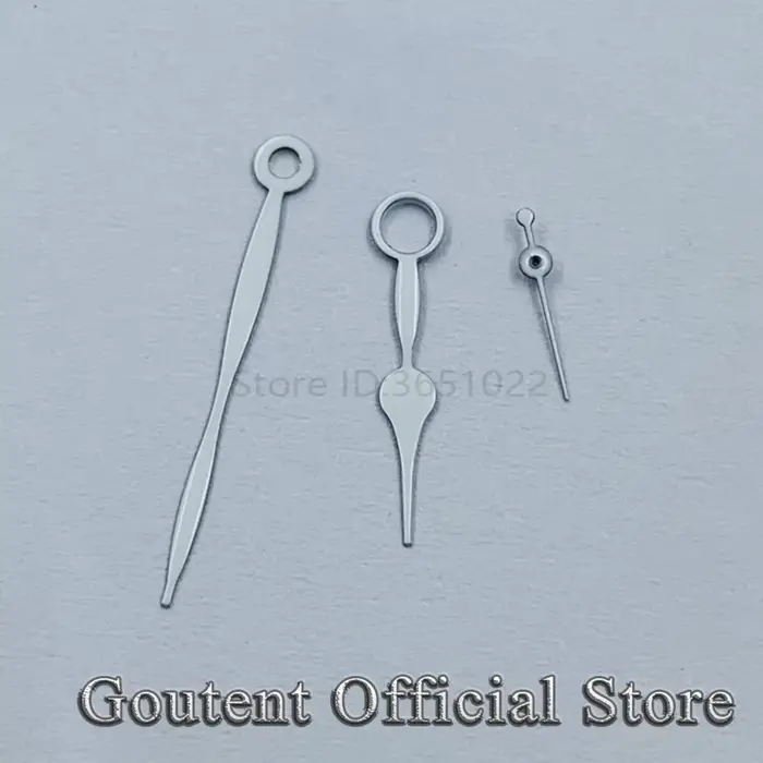 Goutent – aiguilles de montre argentées