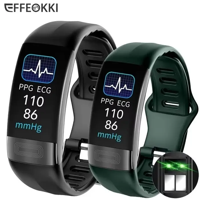 Montre connectée ECG + PPG pour hommes et femmes