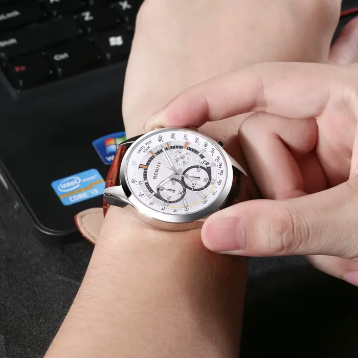 BERNY montre pour hommes montres multifonction chronographe