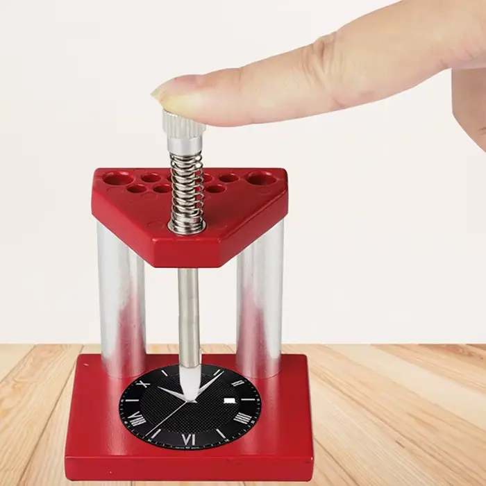 Extracteur et presseur d'aiguilles de montre réglable en métal pour la réparation horlogère