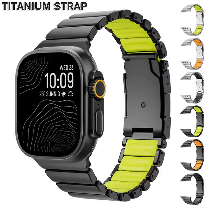 Bracelet en titane pour Apple Watch Ultra 3/2 49 mm 46 mm 45 mm 44 mm