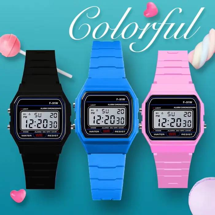 Hommes de luxe analogique numérique militaire armée Sport LED étanche poignet enfants montre