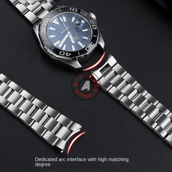 Bracelet en acier inoxydable pour TAG Heuer TAG Aquaracer 300 élégant et robuste pour homme et femme pour occasions formelles et sportives