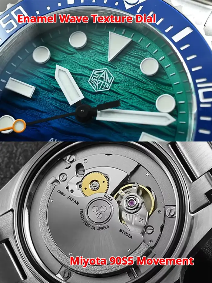 Montre de plongée pour homme San Martin 2026