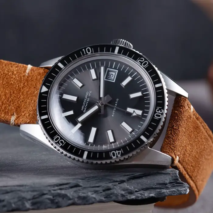 Hruodland 2025 nouvelle montre mécanique automatique rétro pour hommes PT5000 saphir cuir étanche 20Bar lumineux BGW-9 reloj hombre