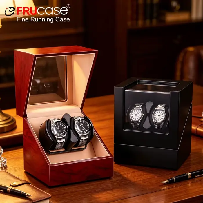 FRUCASE Double Watch Winder Remontoir pour montre automatique
