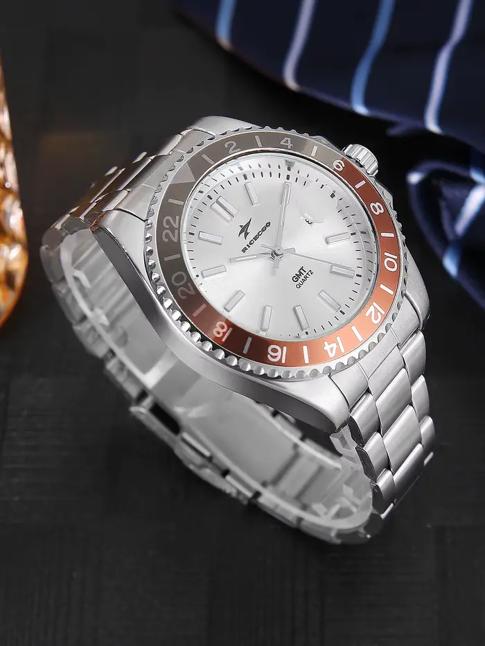 Montre classique pour homme avec mouvement à quartz