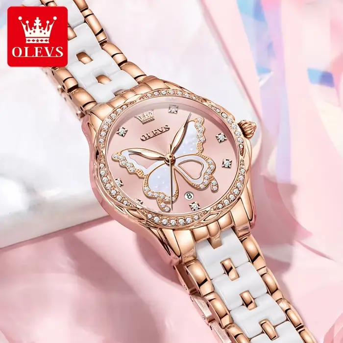 Montre à quartz en céramique pour femme